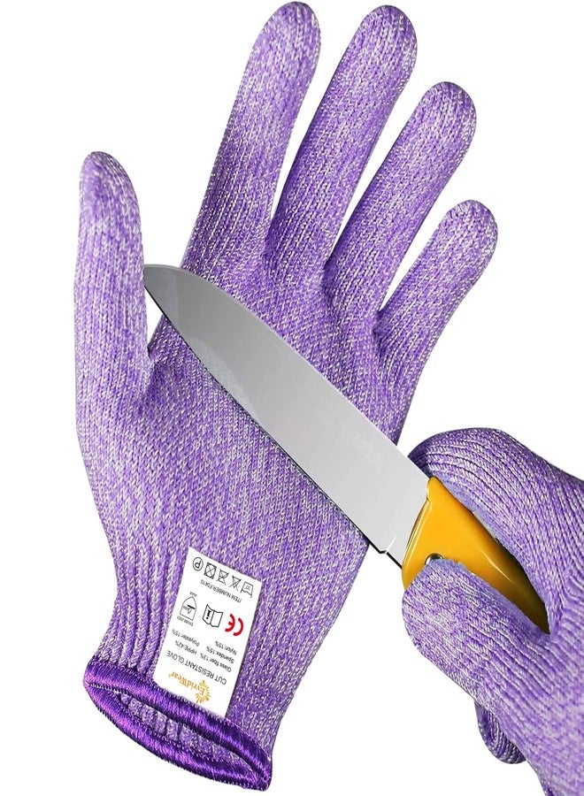 Evridwear Cut Resistant Gloves for Kids 10-13 Years, Level 5 Protection Cutting Gloves Food Grade for Cooking, Whittling, Wood Carving, Gardening and DIY - Image 1